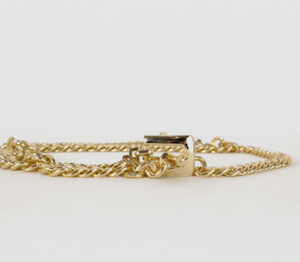 Salt & Pepper rebecca gold metal chain belt