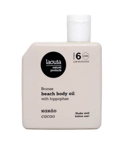 LAOUTA Κακάο | Bronze Beach Body Oil with Hippophae "Silicone Free"