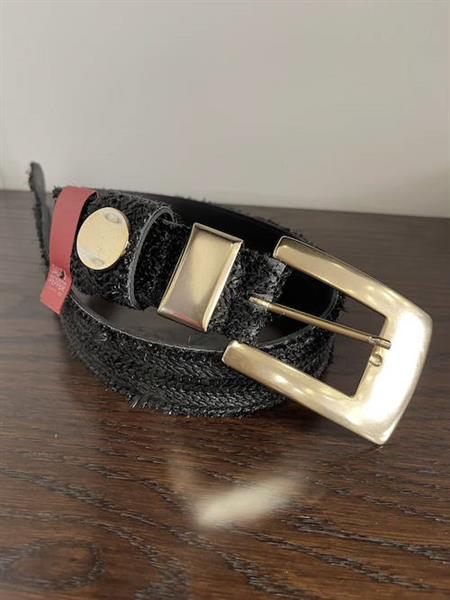 SALT & PEPPER jeans Gloria black knitted BELT - Image 3