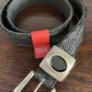 SALT & PEPPER jeans noema black knitted belt
