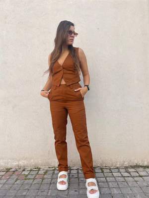 Nadia Rapti ODYSSEY PANTS brown