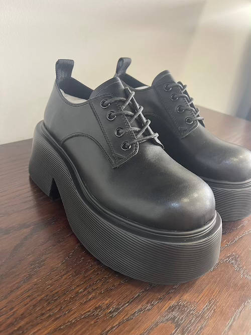FAVELA Starynite BLACK FLATFORMS - Image 8