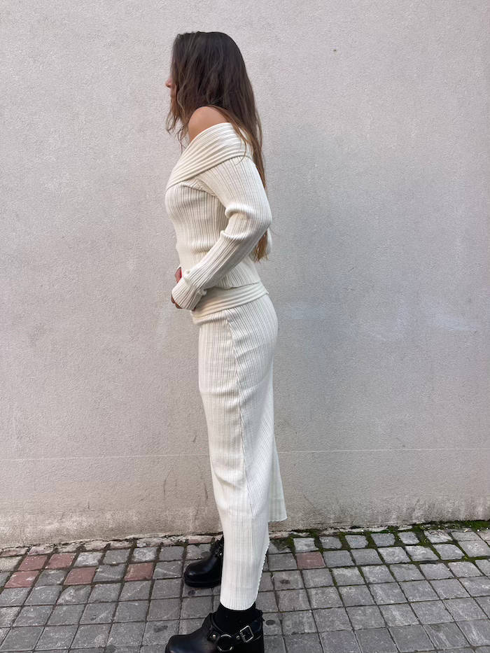 Combos Knitwear Skirt Maxi Bask - Image 3