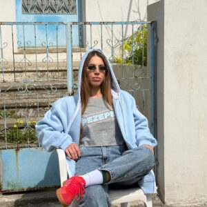 THE.ISLAND.PROJECT. long sleeves crop grey ΡΕΖΕΡΒΕ
