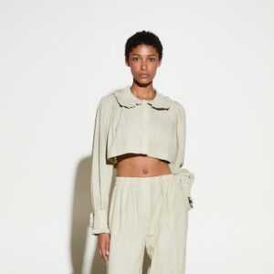 MILKWHITE CROP SHIRT MINT