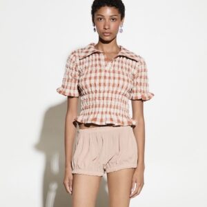 MILKWHITE POLO TOP