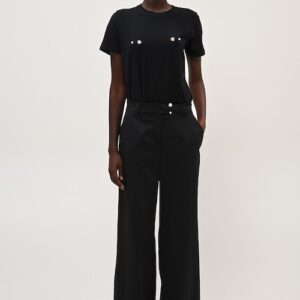 BOOM BLACK PANTS WITH PEARLS