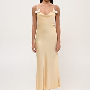 BOOM YELLOW DRESS WITH BOWS