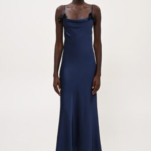 BOOM BLUE DRESS WITH BOWS