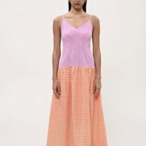 BOOM DRESS CHECK FUCHSIA