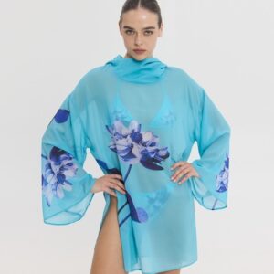 SUNSETGO. ARIANE TUNIC AQUA FLORAL