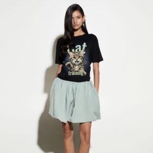 MILKWHITE T-SHIRT BLACK