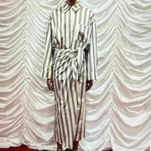 MILKWHITE SKIRT STRIPES BANANA