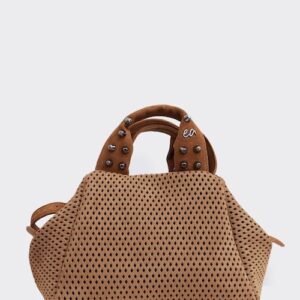 Elena Athanasiou Bubble Bag Net Planet Suede Ταμπα Small
