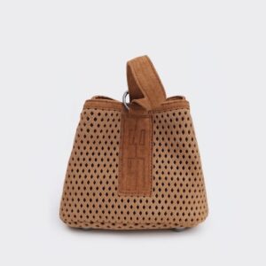 Elena Athanasiou Tiny Net Planet Suede taba