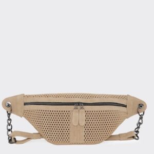 Elena Athanasiou Body Bag Net Planet Suede beige