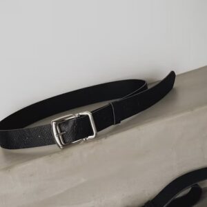 Individual Art Leather "I'm a Believer" leather belt black