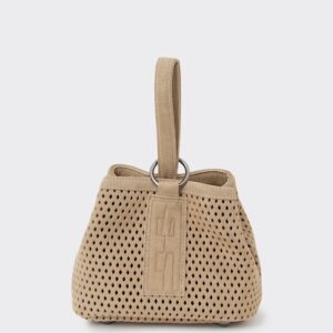 Elena Athanasiou Tiny Net Planet Suede beige
