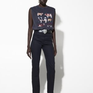 MILKWHITE PANTS black
