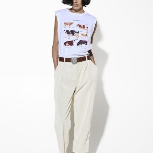 MILKWHITE off white PANTS